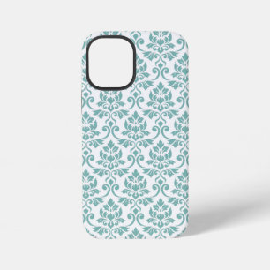 Feuille Damask Blauwgroen Pattern iPhone 12 Mini Hoesje