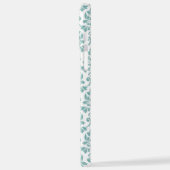 Feuille Damask Blauwgroen Pattern iPhone Hoesje (Linkerkant)