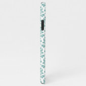 Feuille Damask Blauwgroen Pattern iPhone Hoesje (Rechterkant)