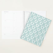 Feuille Damask Blauwgroen Pattern Planner (Display)
