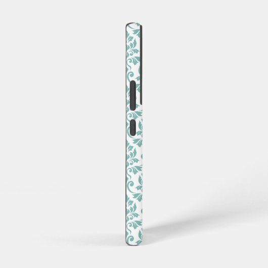 Feuille Damask Blauwgroen Pattern Samsung Galaxy Hoesje (Rechterkant)
