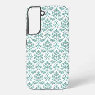 Feuille Damask Blauwgroen Pattern Samsung Galaxy Hoesje