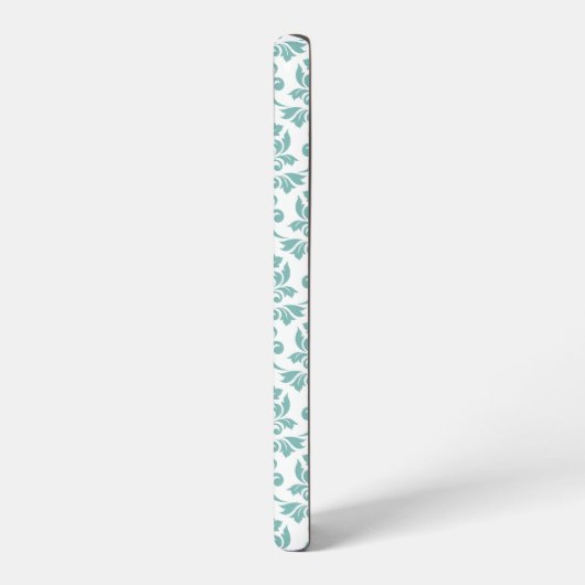 Feuille Damask Blauwgroen Pattern Samsung Galaxy Hoesje (Linkerkant)