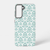 Feuille Damask Blauwgroen Pattern Samsung Galaxy Hoesje (Achterkant)