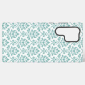 Feuille Damask Blauwgroen Pattern Samsung Galaxy Hoesje (Achterkant horizontaal)
