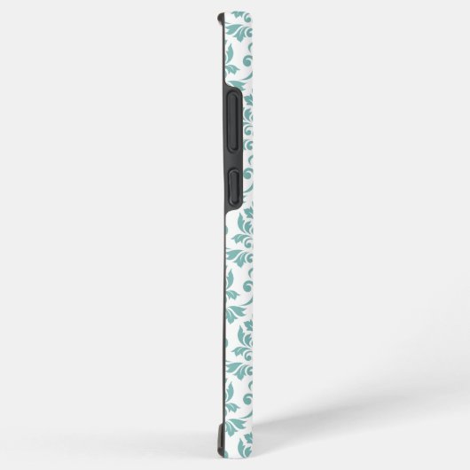 Feuille Damask Blauwgroen Pattern Samsung Galaxy Hoesje (Rechterkant)