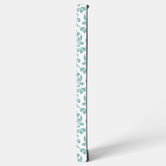 Feuille Damask Blauwgroen Pattern Samsung Galaxy Hoesje (Linkerkant)