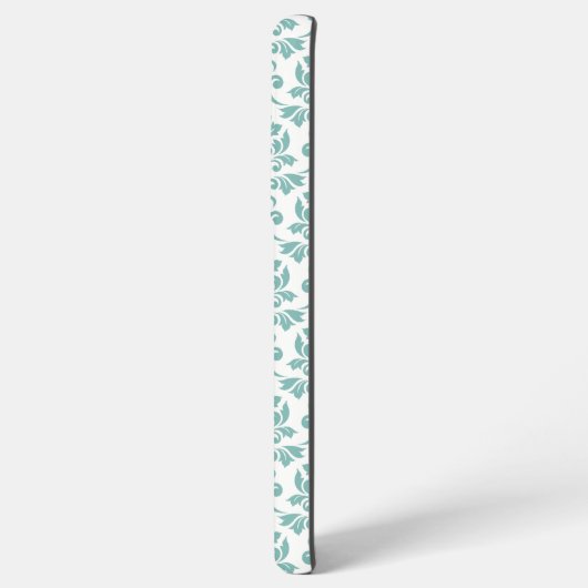 Feuille Damask Blauwgroen Pattern Samsung Galaxy Hoesje (Linkerkant)