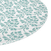 Feuille Damask Blauwgroen Pattern Snijplank (Hoek)