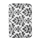 Feuille Damask LG Pattern Black Badmat (Voorkant Verticaal)