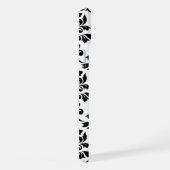 Feuille Damask LG Pattern Zwart op Wit iPhone Hoesje (Rechterkant)