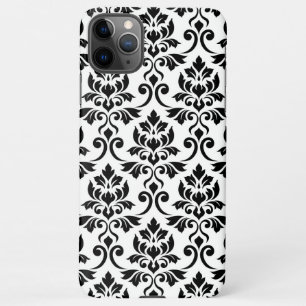 Feuille Damask LG Pattern Zwart op Wit iPhone 11Pro Max Hoesje
