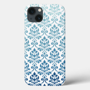 Feuille Damask Patroongradiënt Dk Blue-Blauwgroen Case-Mate iPhone Case
