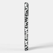 Feuille Damask Pattern Black op White Case-Mate iPhone Case (Achterkant / Rechts)