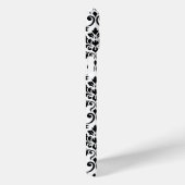 Feuille Damask Pattern Black op White Case-Mate iPhone Case (Achterkant / Rechts)