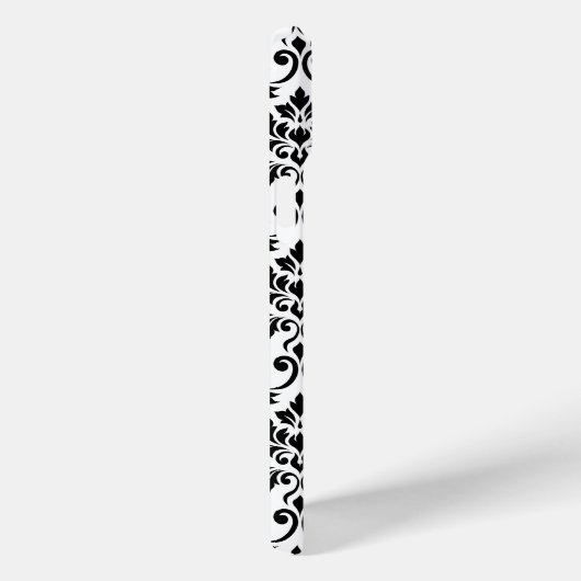 Feuille Damask Pattern Black op White Case-Mate iPhone Case (Achterkant / Rechts)