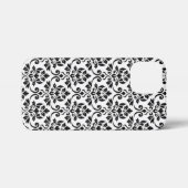 Feuille Damask Pattern Black op White iPhone Hoesje (Achterkant horizontaal)