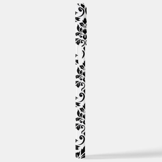 Feuille Damask Pattern Black op White iPhone Hoesje (Rechterkant)