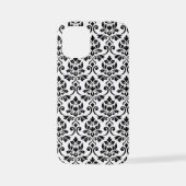 Feuille Damask Pattern Black op White iPhone Hoesje (Achterkant)