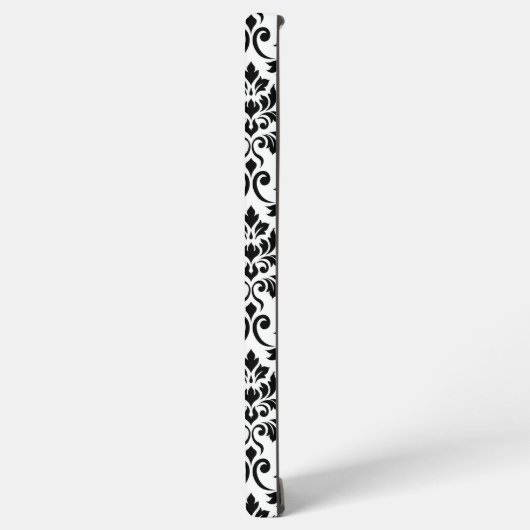 Feuille Damask Pattern Black op White Samsung Galaxy Hoesje (Linkerkant)
