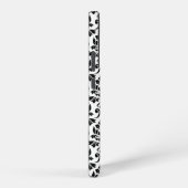 Feuille Damask Pattern Black op White Samsung Galaxy Hoesje (Rechterkant)