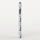 Feuille Damask Pattern Blues op Cream iPhone Hoesje (Rechterkant)