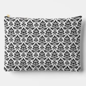 Feuille Damask Rpt Pattern Black op White Etui (Voorkant)