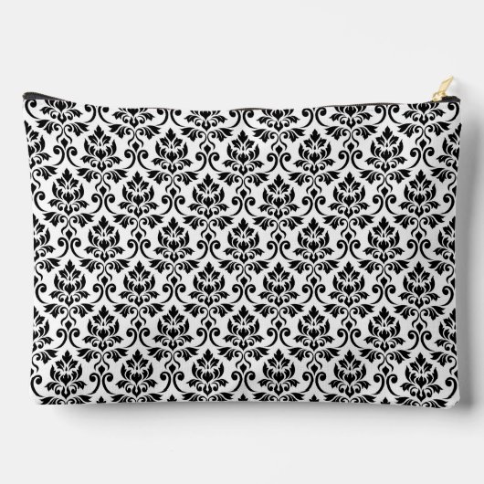 Feuille Damask Rpt Pattern Black op White Etui (Achterkant)