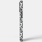 Feuille Damask Zwart Patroon (Aangepast) Case-Mate iPhone Case (Achterkant / Links)