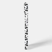 Feuille Damask Zwart Patroon (Aangepast) Case-Mate iPhone Case (Achterkant / Links)