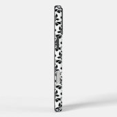 Feuille Damask Zwart Patroon (Aangepast) Case-Mate iPhone Case (Achterkant / Rechts)