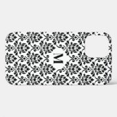 Feuille Damask Zwart Patroon (Aangepast) Case-Mate iPhone Case (Achterkant (horizontaal))
