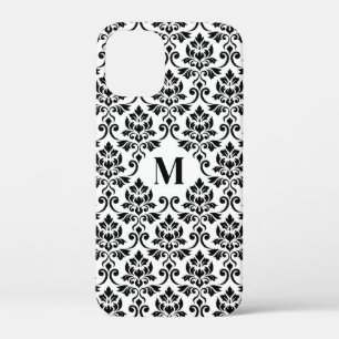 Feuille Damask Zwart Patroon (Aangepast) Case-Mate iPhone Case
