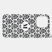 Feuille Damask Zwart Patroon (Aangepast) Case-Mate iPhone Case (Achterkant (horizontaal))