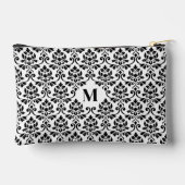 Feuille Damask Zwart Patroon (Aangepast) Etui (Achterkant)