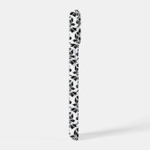 Feuille Damask Zwart Patroon (Aangepast) iPhone 15 Case (Rechterkant)