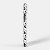 Feuille Damask Zwart Patroon (Aangepast) iPhone Hoesje (Rechterkant)