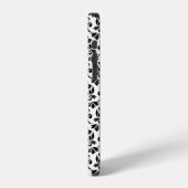 Feuille Damask Zwart Patroon (Aangepast) iPhone Hoesje (Linkerkant)