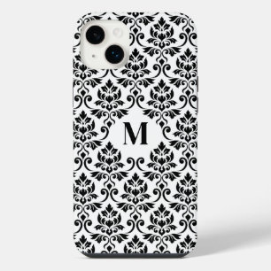 Feuille Damask Zwart Patroon (Aangepast)