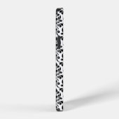 Feuille Damask Zwart Patroon (Aangepast) iPhone Hoesje (Rechterkant)