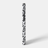 Feuille Damask Zwart Patroon (Aangepast) iPhone Hoesje (Linkerkant)