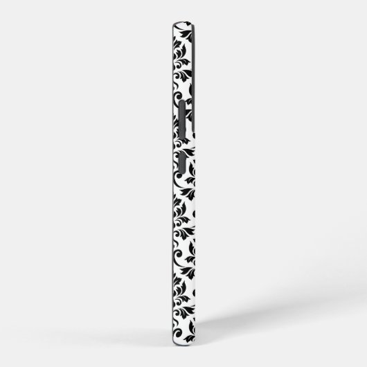 Feuille Damask Zwart Patroon (Aangepast) Samsung Galaxy Hoesje (Rechterkant)