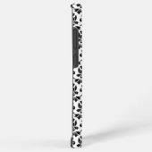 Feuille Damask Zwart Patroon (Aangepast) Samsung Galaxy Hoesje (Rechterkant)