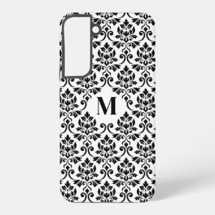Feuille Damask Zwart Patroon (Op Maat) Samsung Galaxy Hoesje