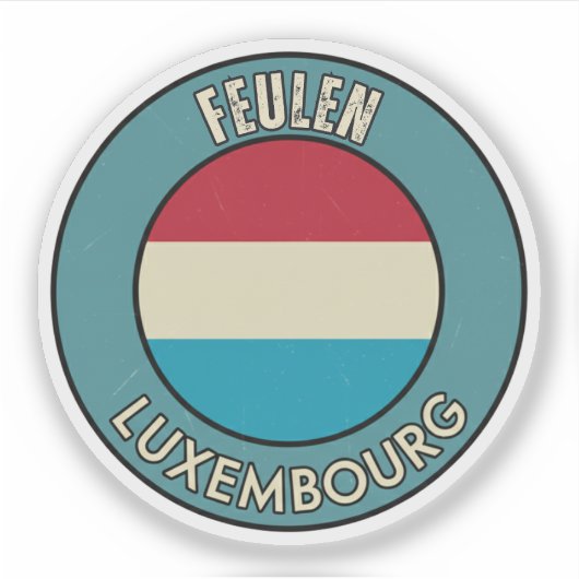 Feulen, Luxemburg Sticker (Voorkant)