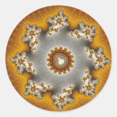 Feulia - Fractal Ronde Sticker (Voorkant)