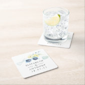 Feun Waterverf Summer Beach Wedding Kartonnen Onderzetters (Insitu)