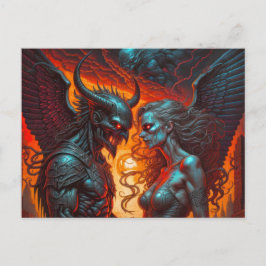 Feurige Grüße/hot greetings Briefkaart