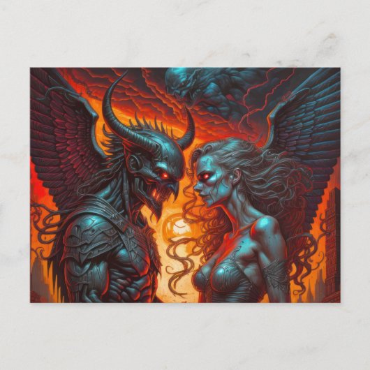 Feurige Grüße/hot greetings Briefkaart (Voorkant)