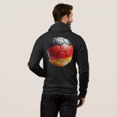 Feuriger Fußball Hoodie Sportlich und Kühn (Achterkant volledig)